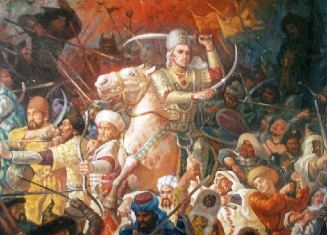 Герой народного эпоса — хорезмшах Джелал-ад-Дин (Иллюстрация из открытых источников)