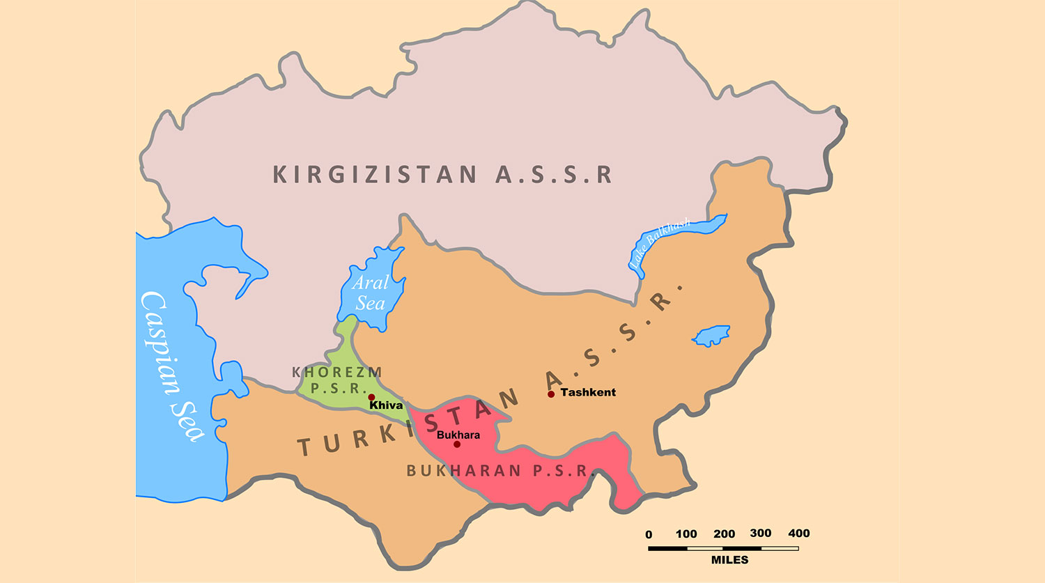  Киргизская Автономная Социалистическая Советская Республика на карте 